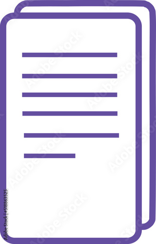 con of papers one on top of the other in violet color © Milton Fernando