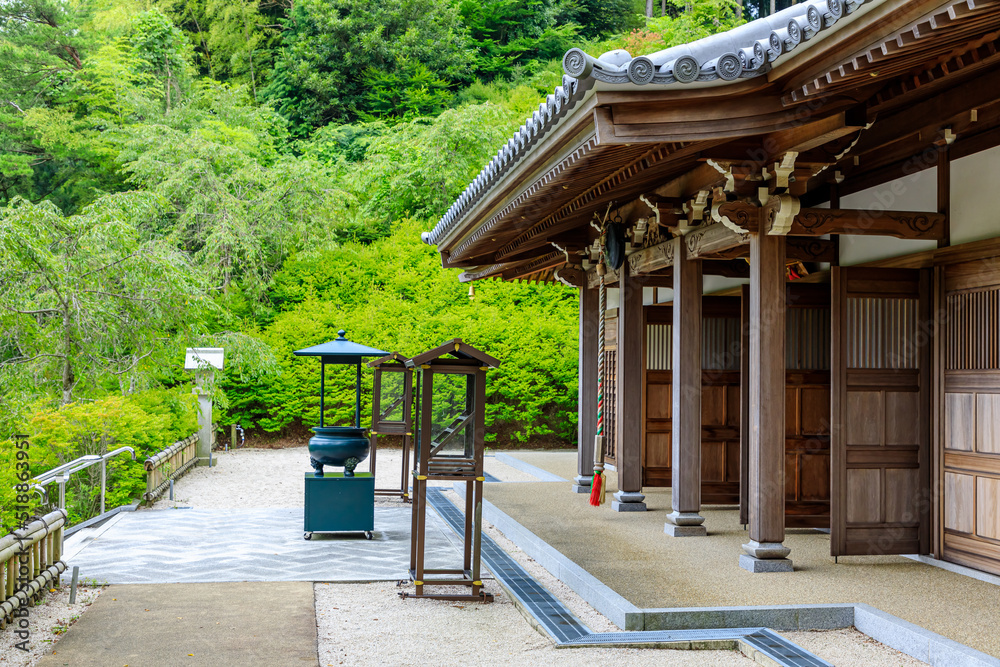 Obraz premium 夏の呑山観音寺 福岡県篠栗町 Nomiyamakannonji temple in summer. Fukuoka-ken Sasaguri town.