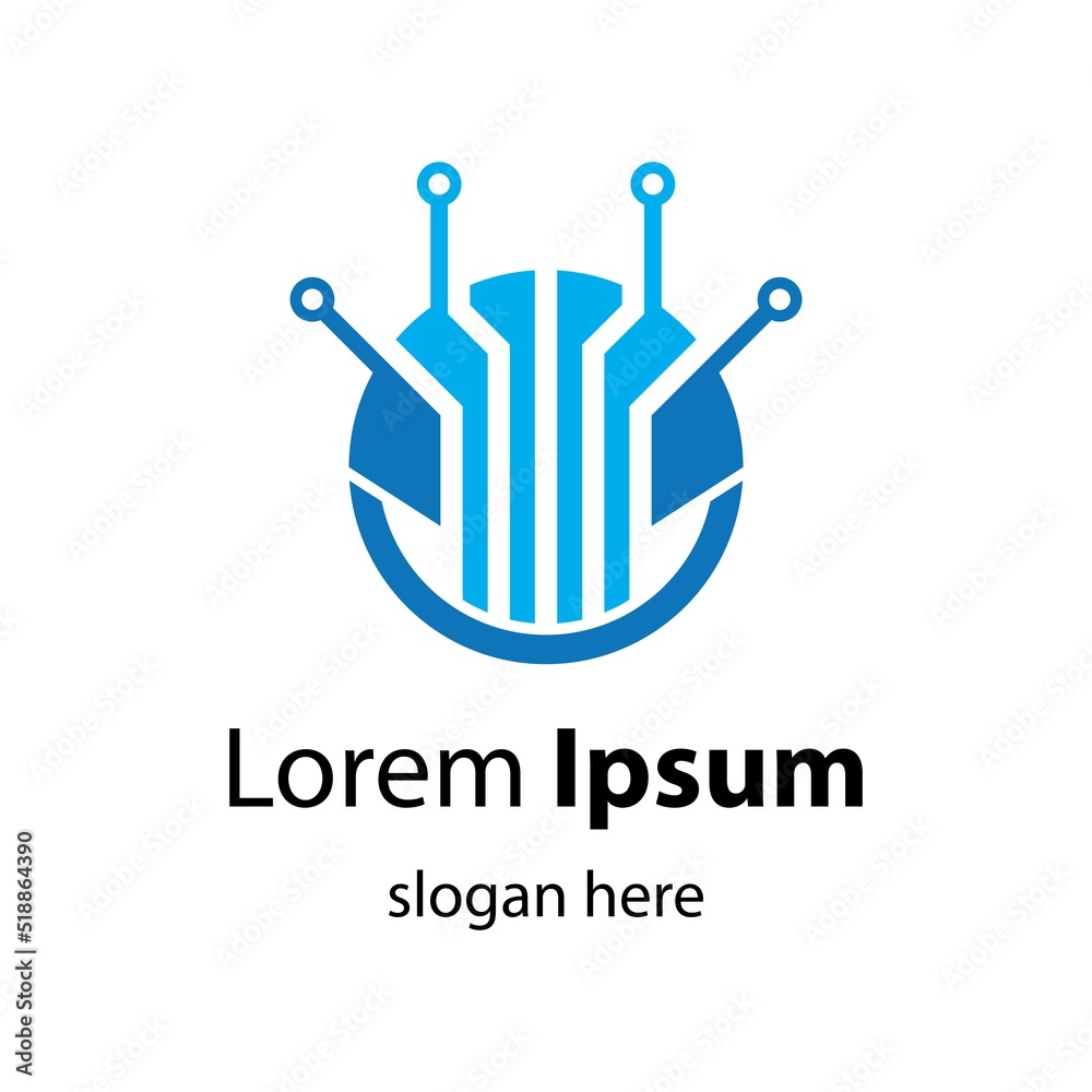 Fototapeta premium Technology logo images illustration