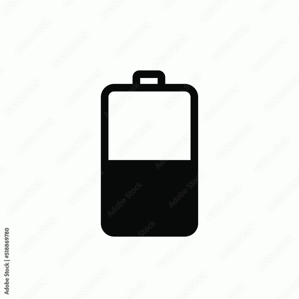Battery Icon - Vector, Power Sign and Symbol for Design, Presentation, Website or Apps Elements. Battery Icon - Vector, Power Sign and Symbol for Design, Presentation, Website or Apps Elements.