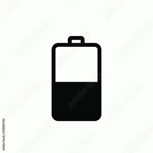 Battery Icon - Vector, Power Sign and Symbol for Design, Presentation, Website or Apps Elements.
