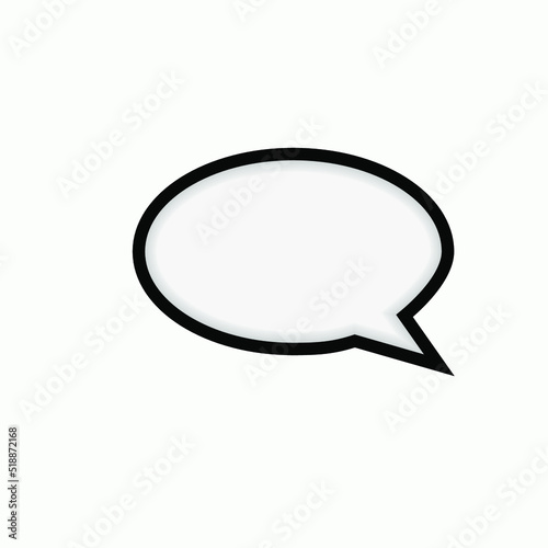 Bubble Speech Icon. Talk & Chat Sign or Conversation Vector, Symbol for Design, Presentation, Website or Apps Elements.