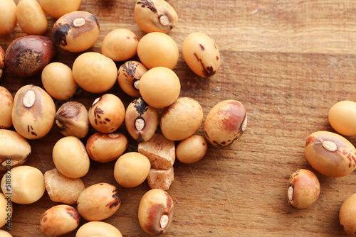 Jugo beans also known as Bambara groundnuts. African beans photo