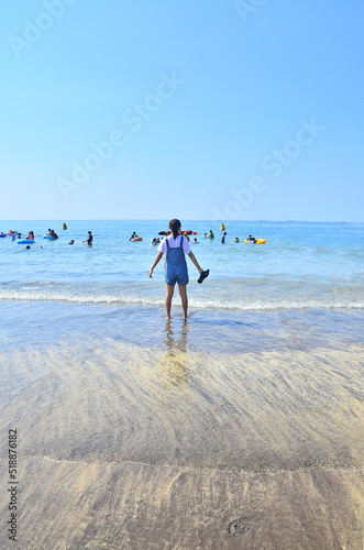 Girl on the seashore