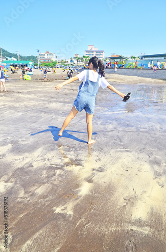 Girl on the seashore