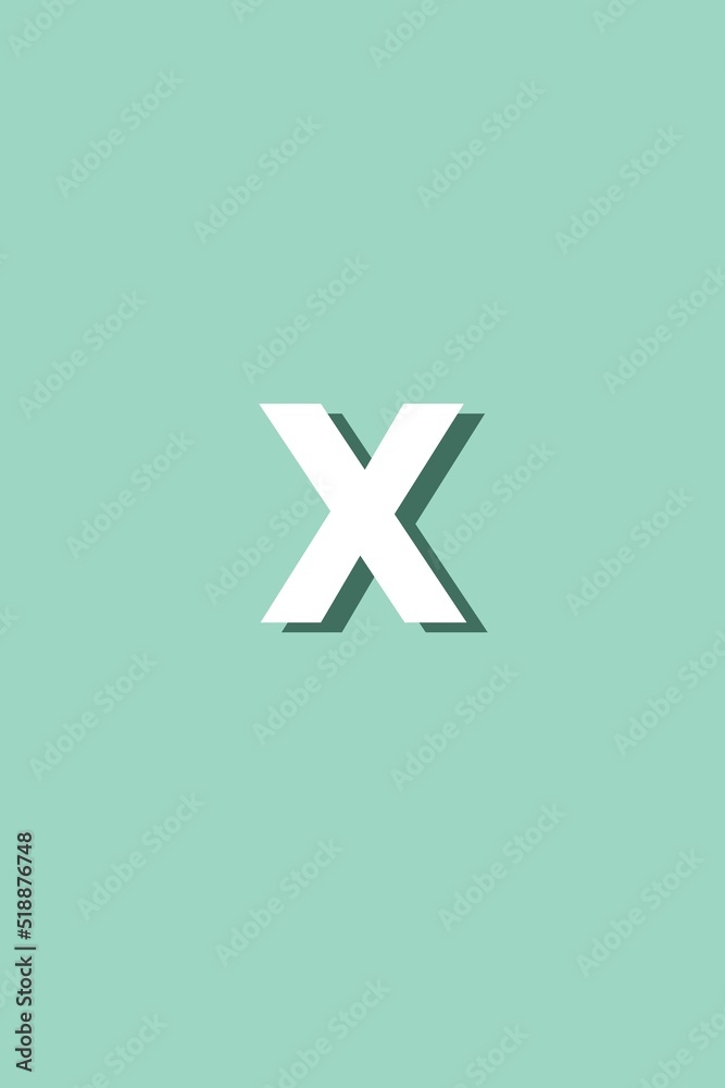 Obraz premium Background alphabet X