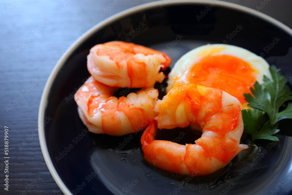shrimps with egg