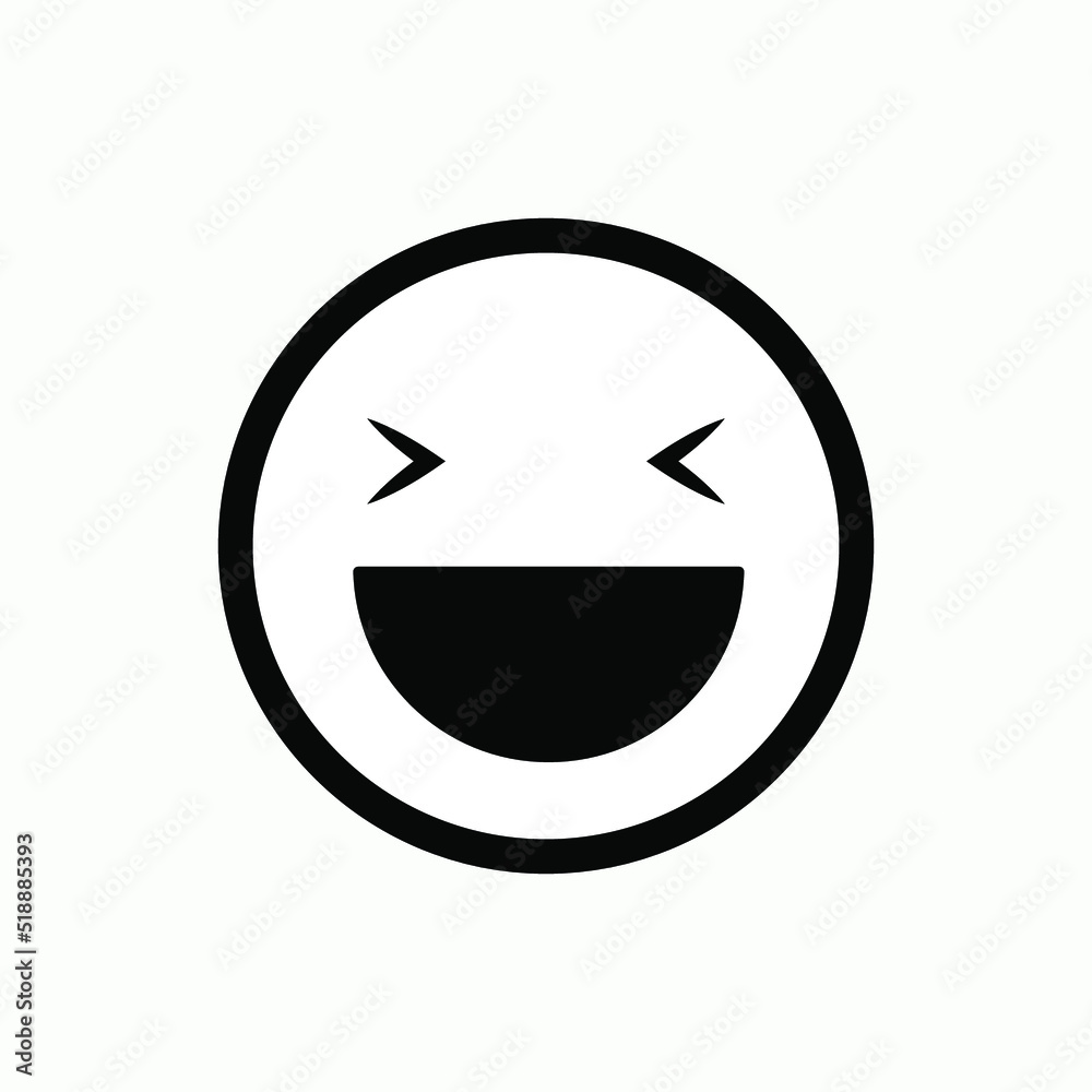 Laugh Emoticon. Laughing Emoji. Happy Symbol for Design, Presentation, Website or Apps Elements. Laugh Emoticon. Laughing Emoji. Happy Symbol for Design, Presentation, Website or Apps Elements.