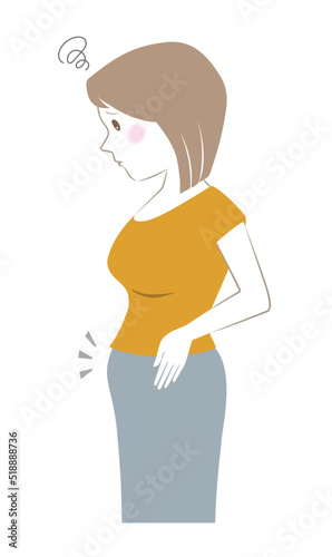 ぽっこりお腹が気になる女性