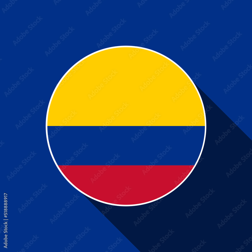 Country Colombia. Colombia flag. Vector illustration. Country Colombia. Colombia flag. Vector illustration.