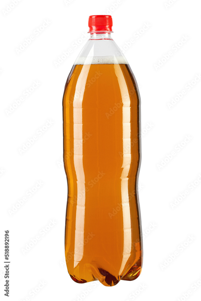 Plastic beer bottle of 2 liters isolated on white background. Stock ...