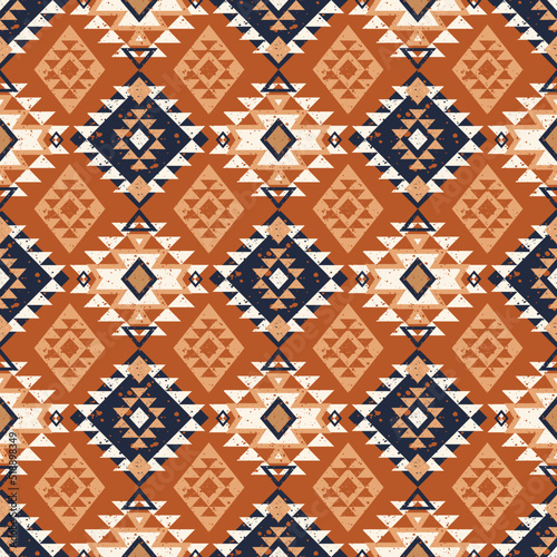 Tribal seamless pattern. Color mexican, aztec and maya ornament, ethnic stylish fabric geometric print wallpaper texture set. Wallpaper, cloth design, fabric, paper, cover, textile, weave, wrapping.