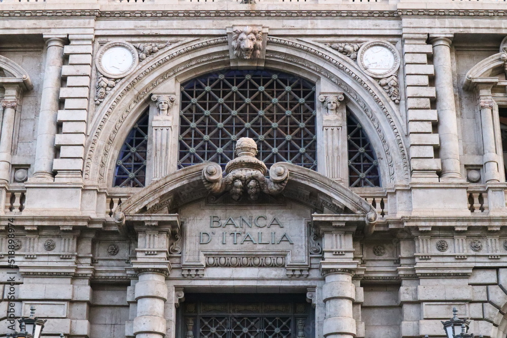 Φωτογραφία Palermo, Sicily (Italy):  Bank of Italy in downtown of Palermo