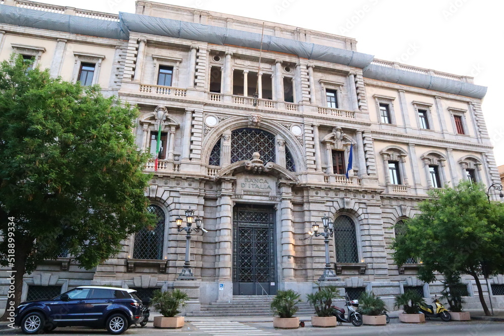 Palermo, Sicily (Italy):  Bank of Italy in downtown of Palermo