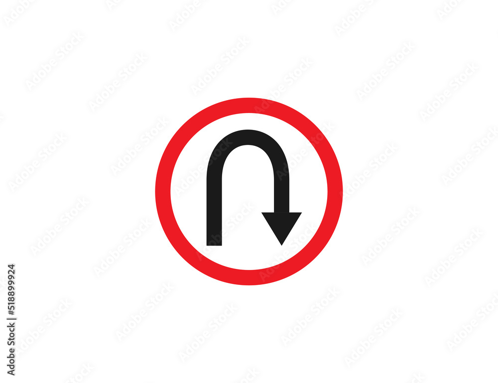 Arrow, direction, U Turn icon. Vector illustration.