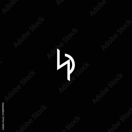 HP NP Logo Design, Creative Minimal Letter NP HP Monogram