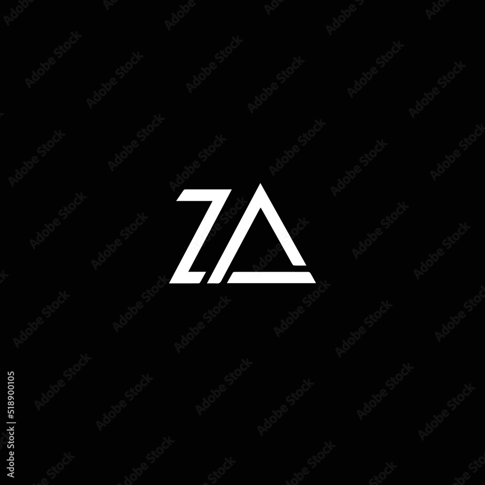 ZA ZA Logo Design Creative Minimal Letter ZA ZA Monogram Stock Vector za-za-logo-design-creative-minimal-letter-za-za-monogram-stock-vector