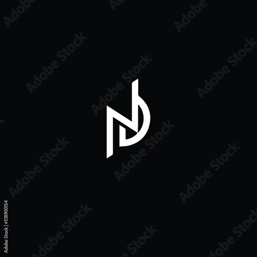 ND ND Logo Design, Creative Minimal Letter ND ND Monogram photo