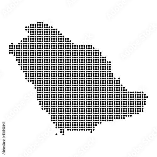 Saudi arabia high detailed map, geography graphic icon country, asia  border vector illustration