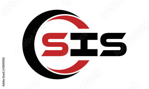 SIS three letter swoosh logo design vector template | monogram logo | abstract logo | wordmark logo | letter mark logo | business logo | brand logo | flat logo | minimalist logo | text | word | symbol