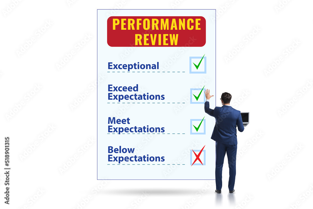 Employee annual performance review concept Employee annual performance review concept