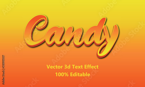 3d text effect vector