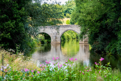 Teston Bridge over the river Medway near Maidstone in Kent  England