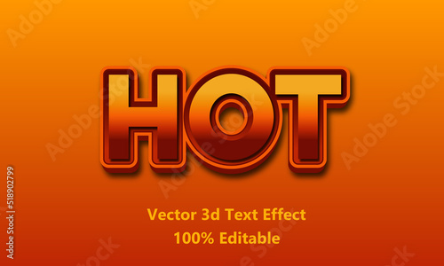 3d text effect vector