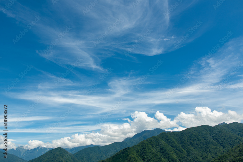 信州の山と空