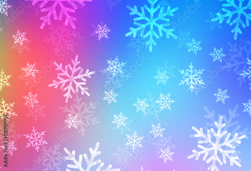 Light Multicolor vector background in Xmas style.