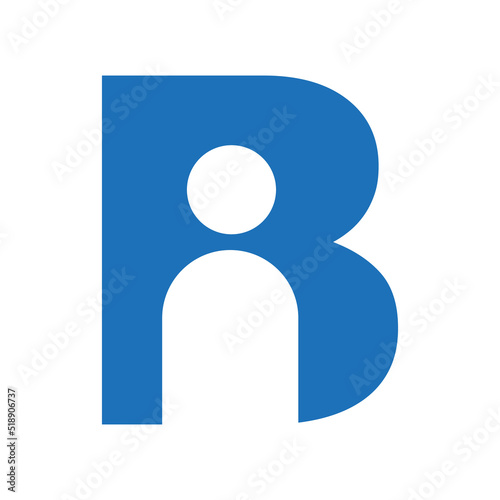 Letter B People Logo Design Vector Template Concept for Insurance, Secure, Health, Safety and Protection