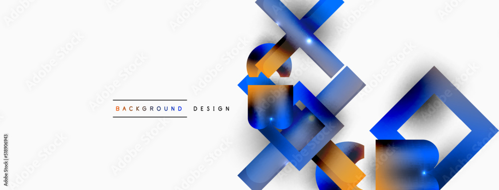 Dynamic composition, shiny geometric shapes abstract background. Trendy techno business template for wallpaper, banner, background or landing Dynamic composition, shiny geometric shapes abstract background. Trendy techno business template for wallpaper, banner, background or landing