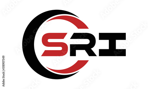 SRI three letter swoosh logo design vector template | monogram logo | abstract logo | wordmark logo | letter mark logo | business logo | brand logo | flat logo | minimalist logo | text | word | symbol