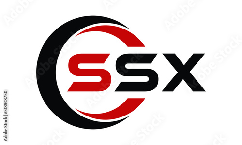 SSX three letter swoosh logo design vector template | monogram logo | abstract logo | wordmark logo | letter mark logo | business logo | brand logo | flat logo | minimalist logo | text | word | symbol
