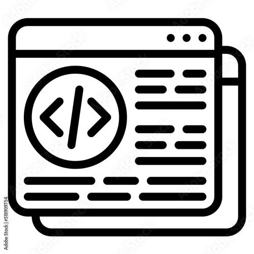 coding line icon