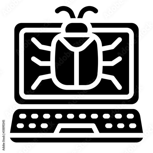laptop glyph icon