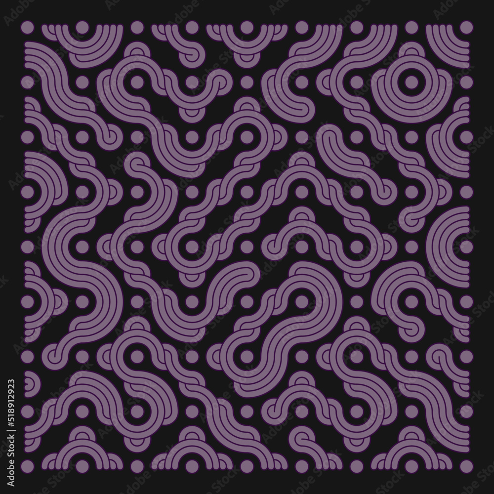 Color truchet tiling connections illustration Color truchet tiling connections illustration
