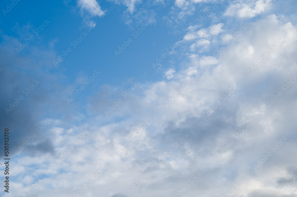 青空　空　晴天　もこもこ雲