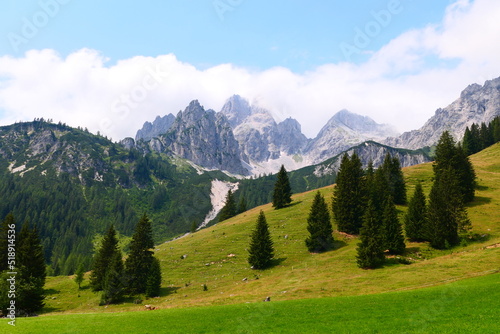 Oberhofalm, im Hintergrund die Bischofsmütze