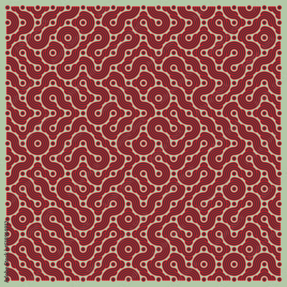 Color truchet tiling connections illustration Color truchet tiling connections illustration