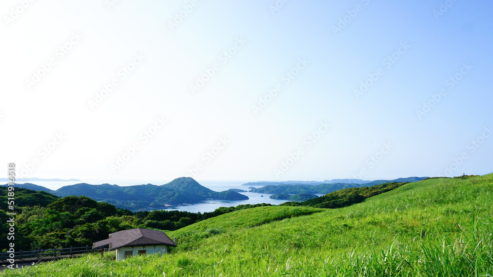 長崎県平戸市の川内峠からの景色