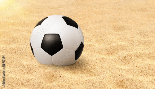 soccer ball on the beach soccer ball on sand
