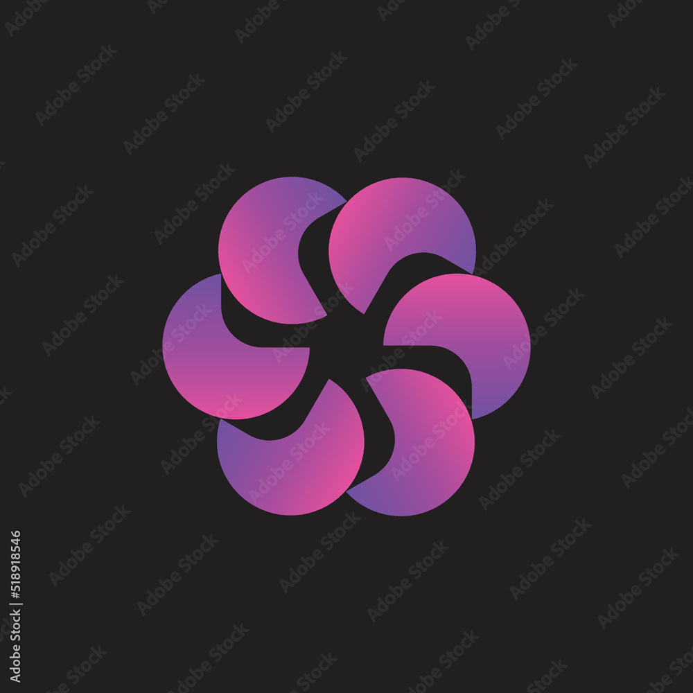 abstract flower logo abstract flower logo