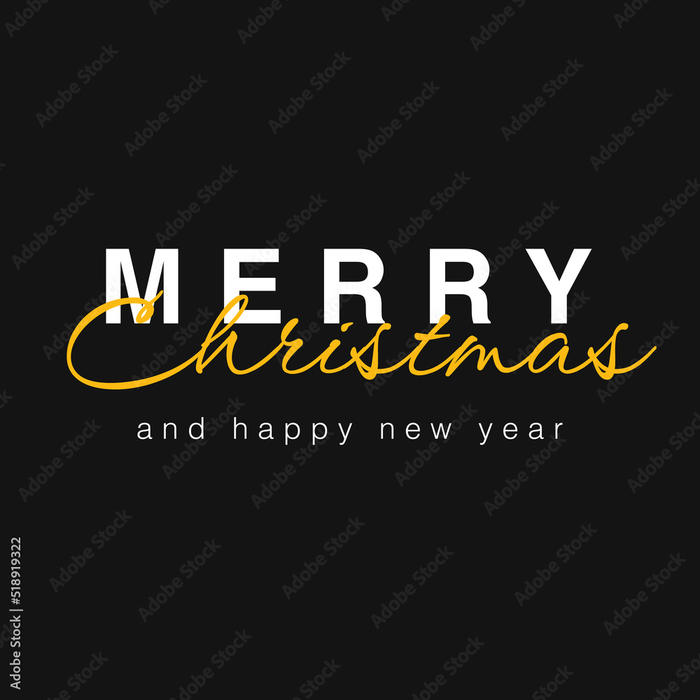 Design Merry Christmas simple and modern