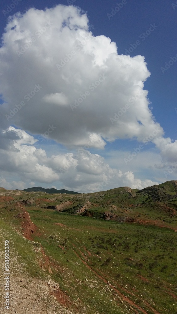 Fototapeta premium landscape with clouds