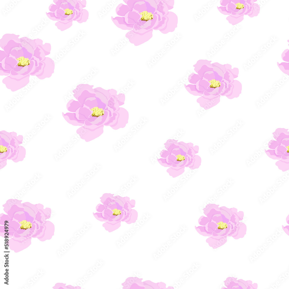 Floral Flowers pattern vector wellpaper ornament rose peone