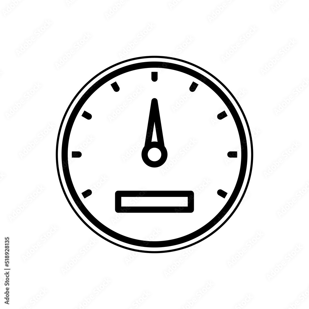 rpm meter icon, speedometer logo design Stock Vector Adobe Stock