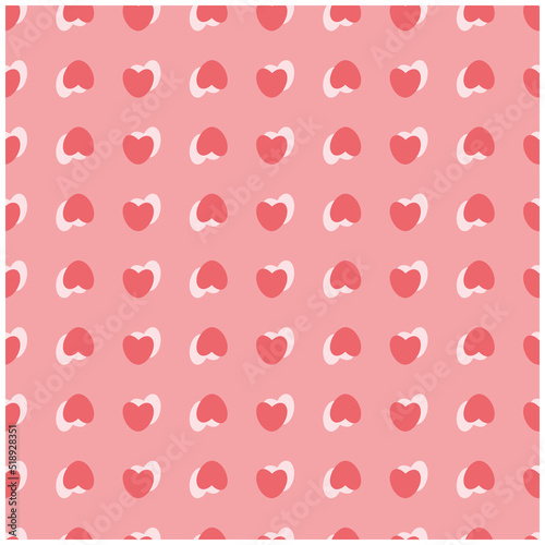 pattern multicolored two hearts for fabrics