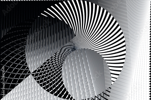 Abstract halftone lines background, geometric dynamic pattern, vector modern design texture.