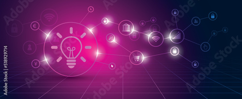 icona, idea, lampadina,  energia